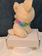 Ty Beanie Boos Chewey Chihuahua Rainbow Collar Gold Glitter Eyes 6" Plush
