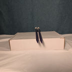 Boye Size 5 Aluminum Knitting Needles 14 Inch Straight Pair Purple Vintage 6328