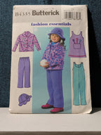 Butterick B4335 Pattern 2004 Girls 5-PC Wardrobe Jacket Jumper Pants Hat UNCUT