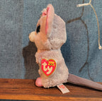 Ty Beanie Boos Squeaker Mouse 6" Plush Sparkle Cheese Kidcore