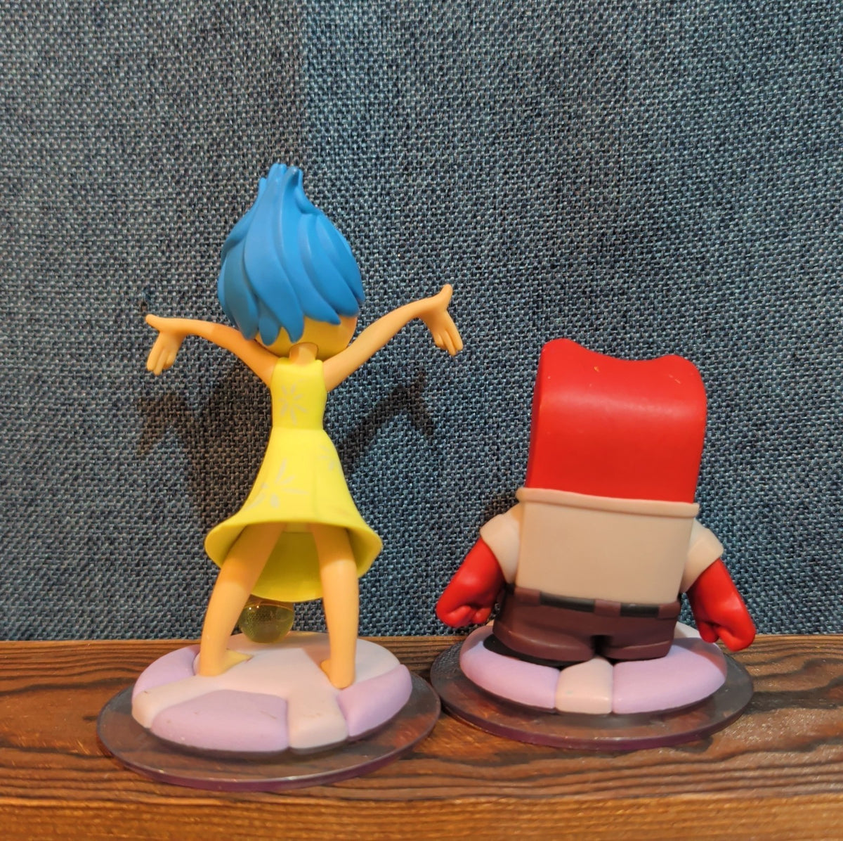 Disney Infinity 3.0 Inside Out Joy & Anger 2 Figure Lot PVC Loose