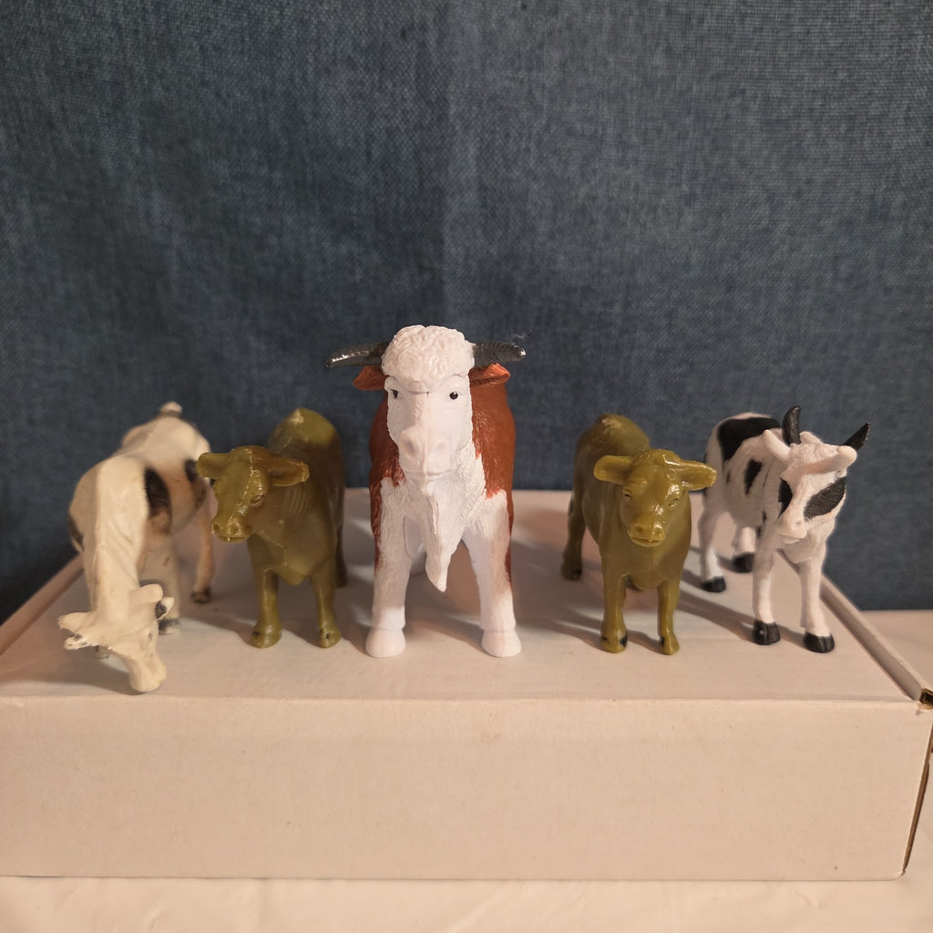 Plastic Animal Figures Toy Lot 24pc Safari Farm Zoo Animals