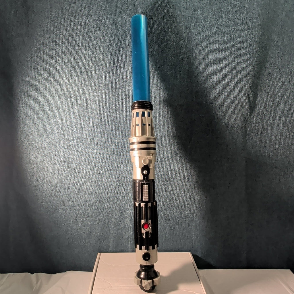 Star Wars Hasbro LFL 2007 Build Your Own Lightsaber Set Obi-Wan Blue TESTED WORK