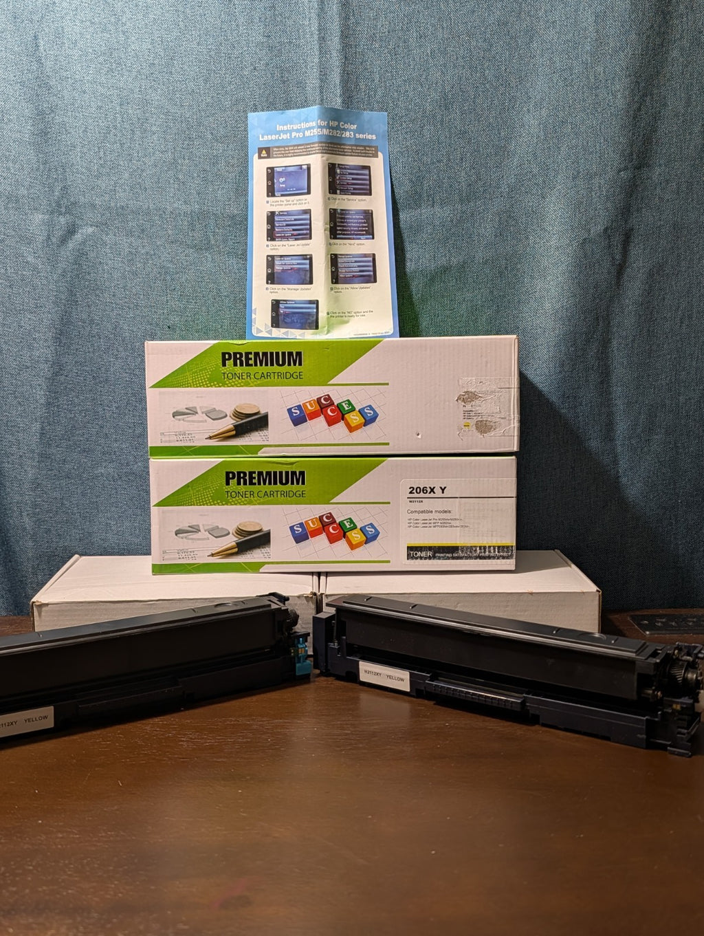 Compatible HP 206X Toner Lot (1 Black, 2 Yellow) | High Yield W2110X, W2112X