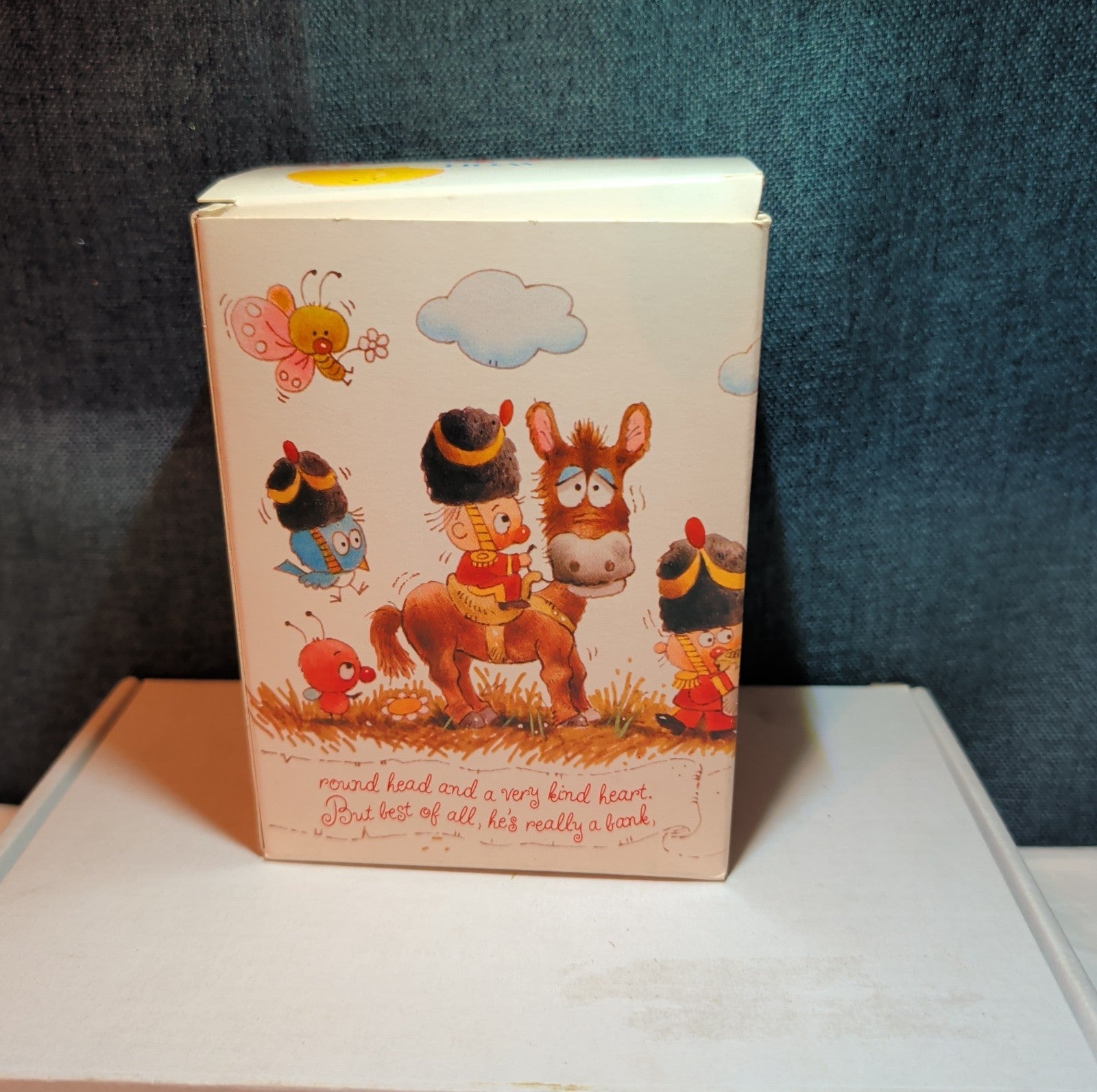 Vintage Avon Humpty Dumpty Ceramic Coin Bank 1982 Hand Painted Novelty Boxed