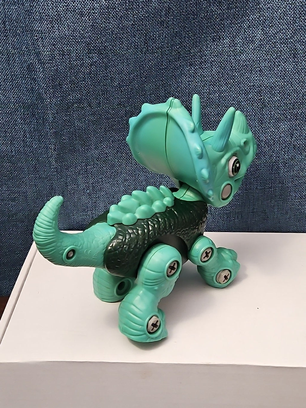 Take Apart Dinosaur Triceratops Figure Only | Green DIY Building Toy