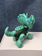 Take Apart Dinosaur Triceratops Figure Only | Green DIY Building Toy