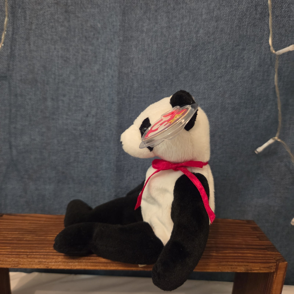 Ty Beanie Baby Fortune Panda Bear Plush 1998