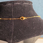 Y Initial Bubble Letter Necklace Gold Tone Satellite