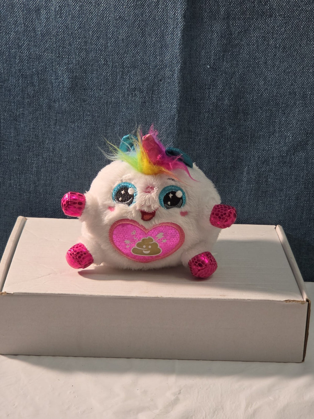 ZURU Rainbocorn Sparkle Heart 4" Plush Bowberry Bunnycorn Poop Emoji