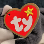 Ty Teenie Beanie Baby Nook the Husky 1999 McDonald's Plush Dog Grey White Tag