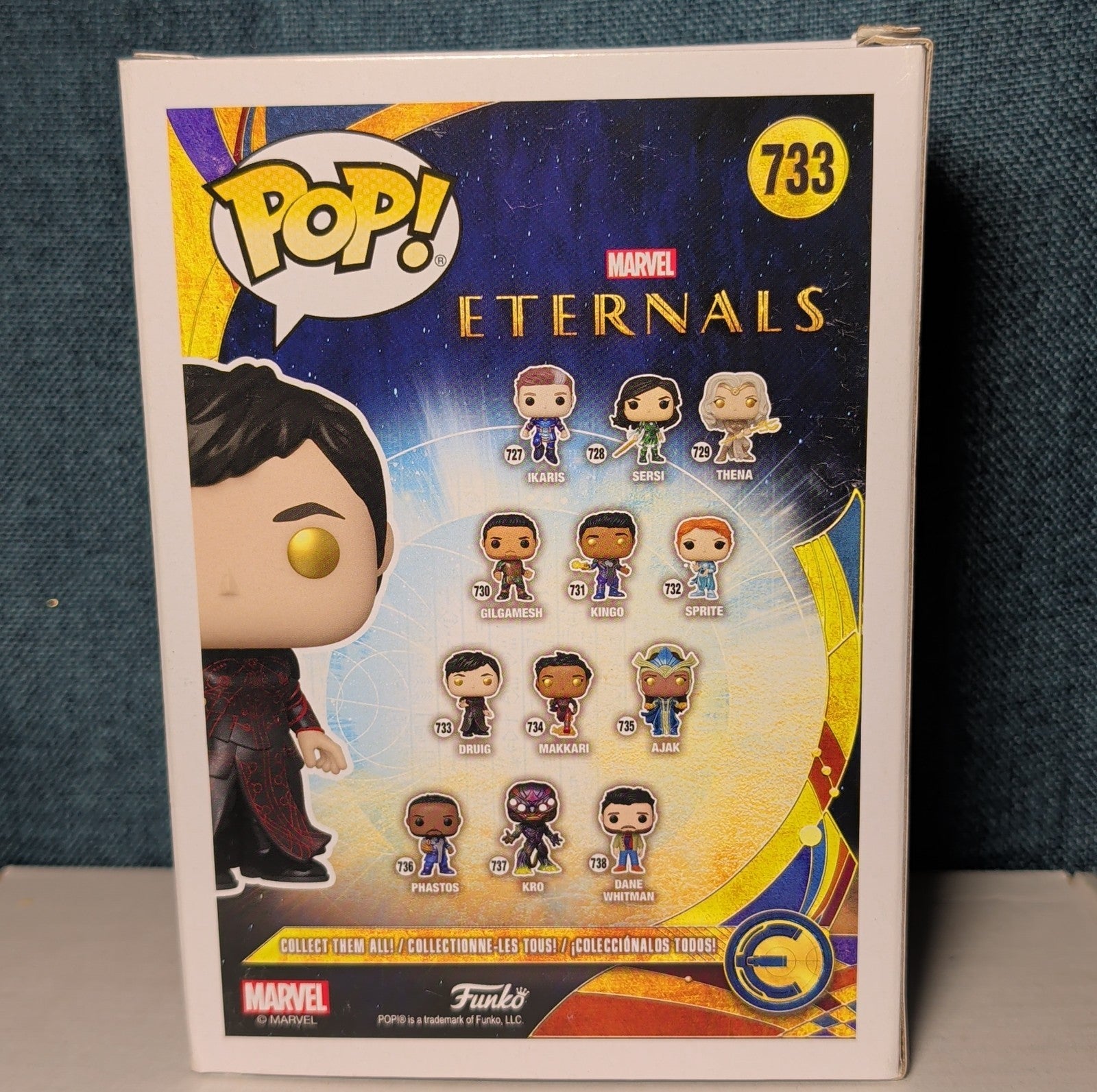 Funko Pop Marvel Eternals Druig 733 Bobble-Head Figure NIB with Protector
