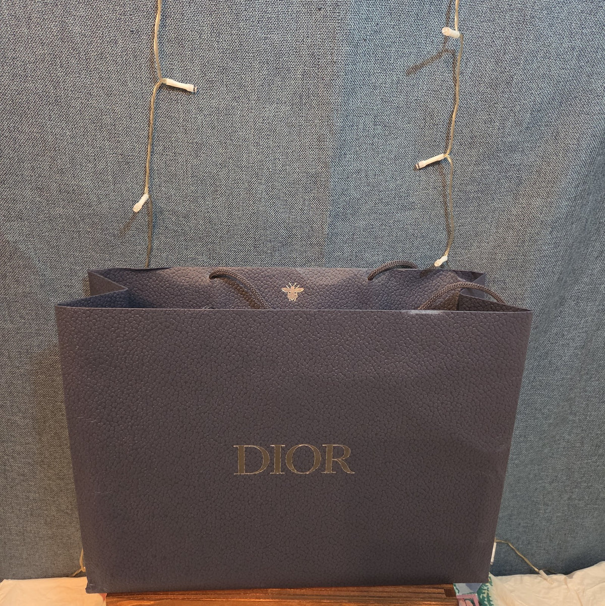 Christian Dior Paper Shopping Bag Luxury Gift Tote  14" Wide