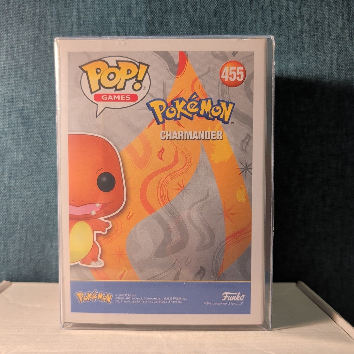 Funko Pop Games Pokemon Metallic Charmander 455 Vinyl in Box with Protector