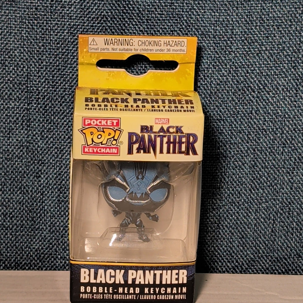Funko Pocket POP Keychain Marvel Black Panther Glow in the Dark GITD Bobble Head