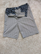 O'Neill Hybrid Boardshorts Men's Size 34 Gray Plaid Swim Trunks Walker Shorts