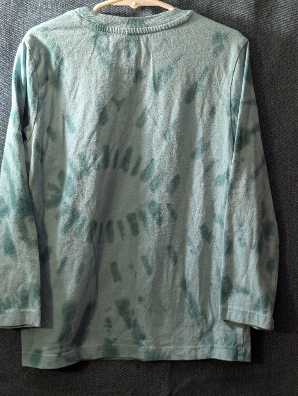 Wonder Nation Boys Shirt Size 6-7 S Long Sleeve Tie Dye Green Taco Funny Graphic