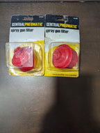 2 Central Pneumatic Inline Spray Gun Filters | Water Trap 1/4" NPT | NOS 88224