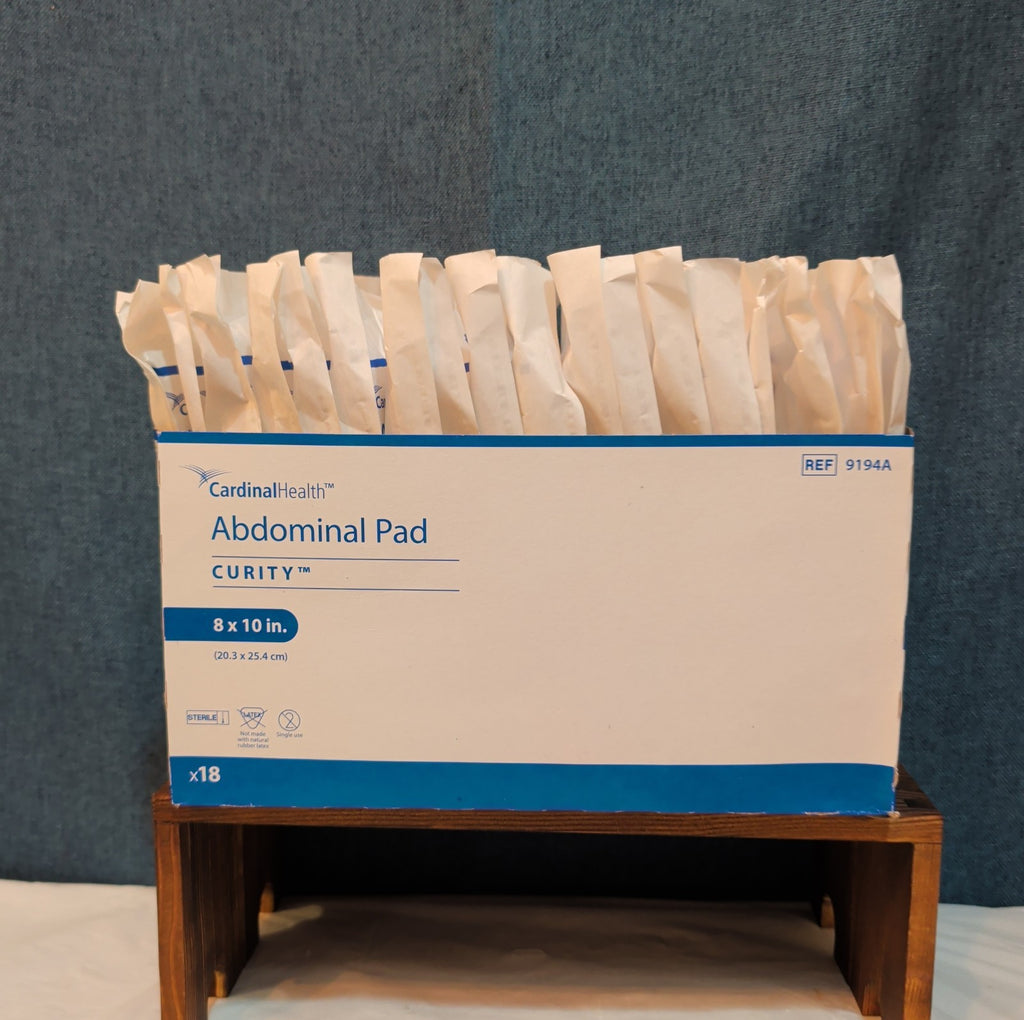Curity Cardinal Health 8x10 Abdominal Pads Sterile 72-Ct New EXP 2029 9194A