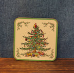 Christmas Tree Cork Back Coaster Holiday Decor Single