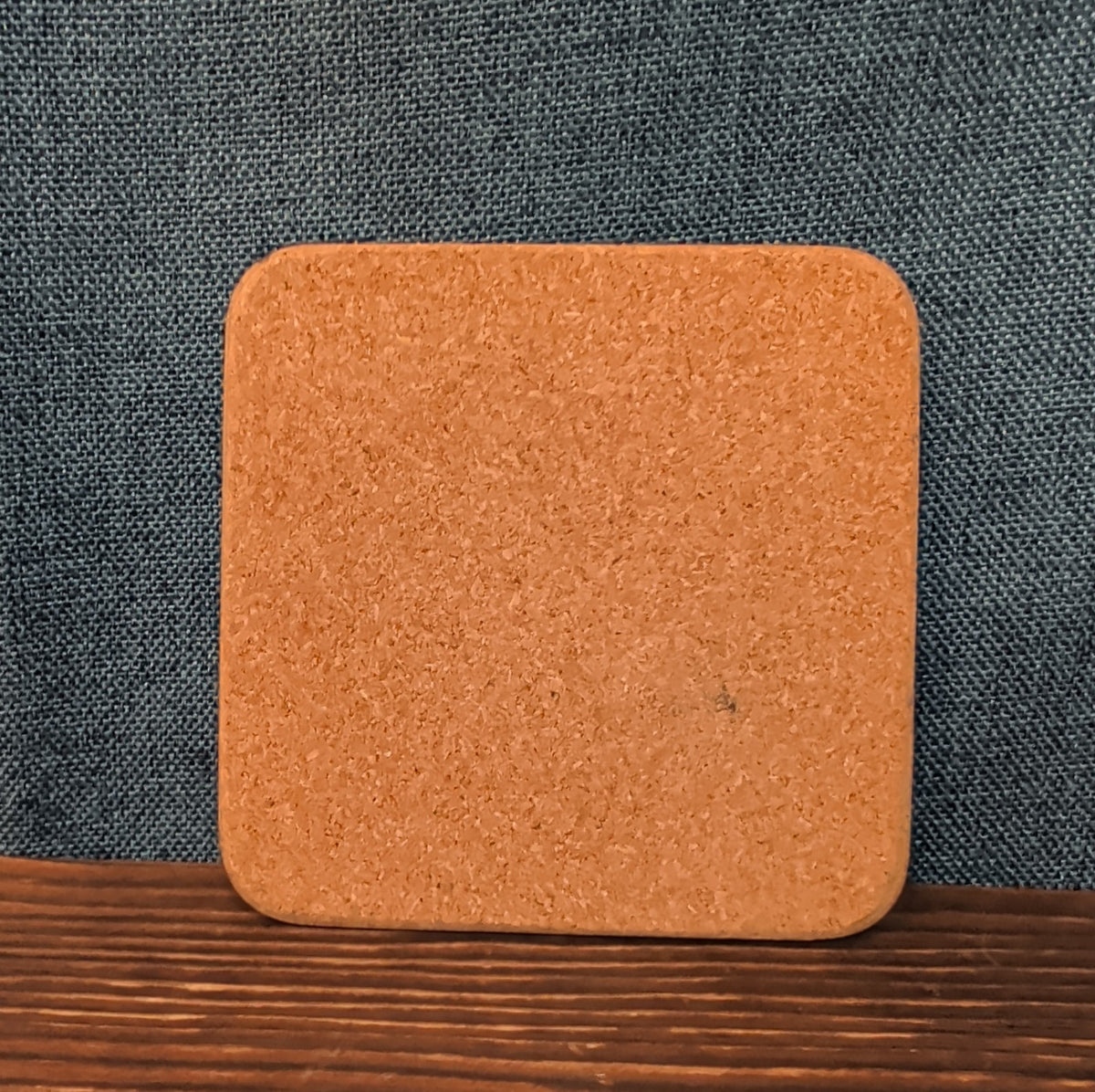 Christmas Tree Cork Back Coaster Holiday Decor Single