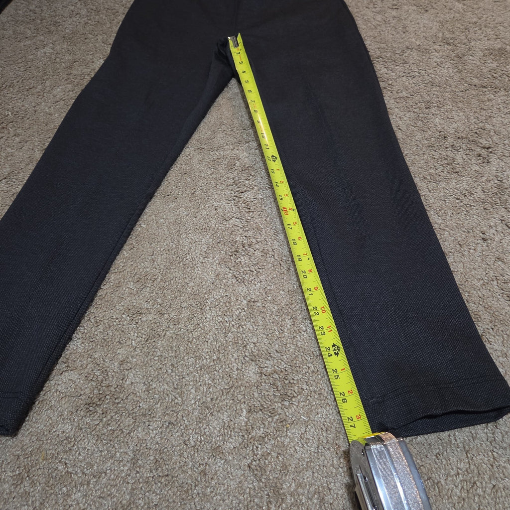 Calvin Klein Pants Womens M Black Slim Fit Ankle Stretch Elastic
