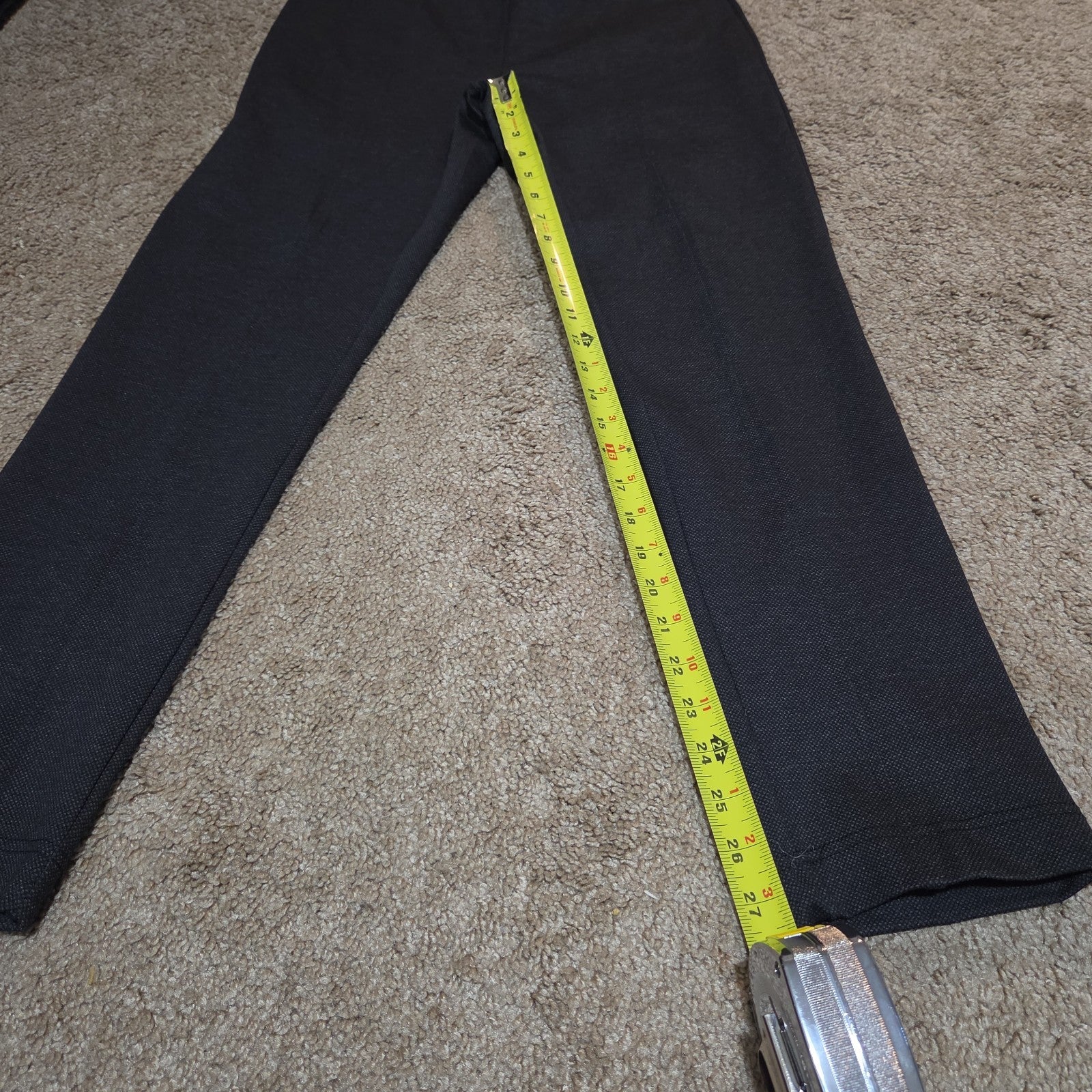Calvin Klein Pants Womens M Black Slim Fit Ankle Stretch Elastic