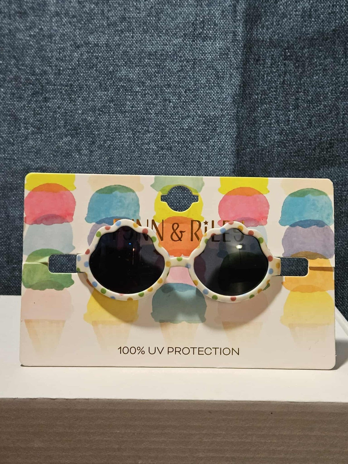 Fynn & Riley Toddler Girls Sunglasses Flower Polka Dot 100% UV Protection NEW