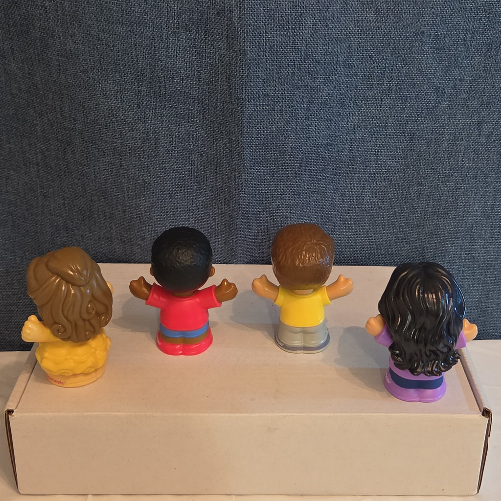 Fisher Price Little People Figures Lot of 4 Disney Belle Boy Girl Replacement