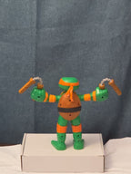 Teenage Mutant Ninja Turtles TMNT Stretch N Shout Michelangelo Talking Figure