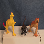 Dinosaur Toy Figures Lot of 6 T-Rex Triceratops Stegosaurus