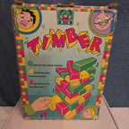 Vintage Discovery Toys Timber Wooden Block Stacking Game