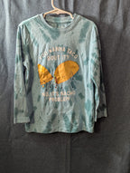 Wonder Nation Boys Shirt Size 6-7 S Long Sleeve Tie Dye Green Taco Funny Graphic
