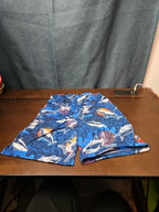 The Children's Place Boys Shark Sleep Shorts Size 7/8 Medium Blue Ocean Pajamas