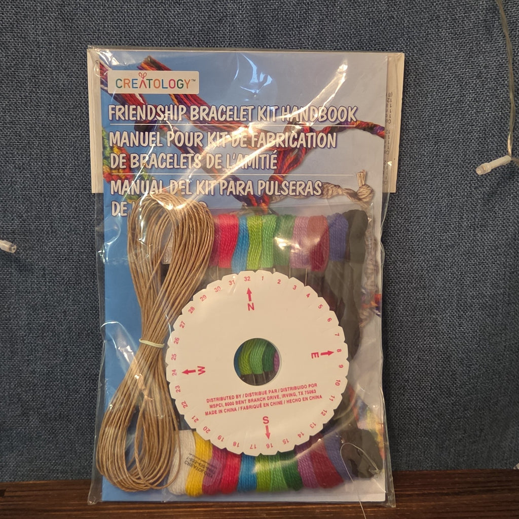 Creatology Friendship Bracelet Kit 15Pc Floss Hemp Wheel Y2K Craft