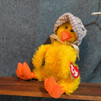 Ty Bonnie Yellow Baby Chick Plush Gingham Bonnet 1993 Vintage