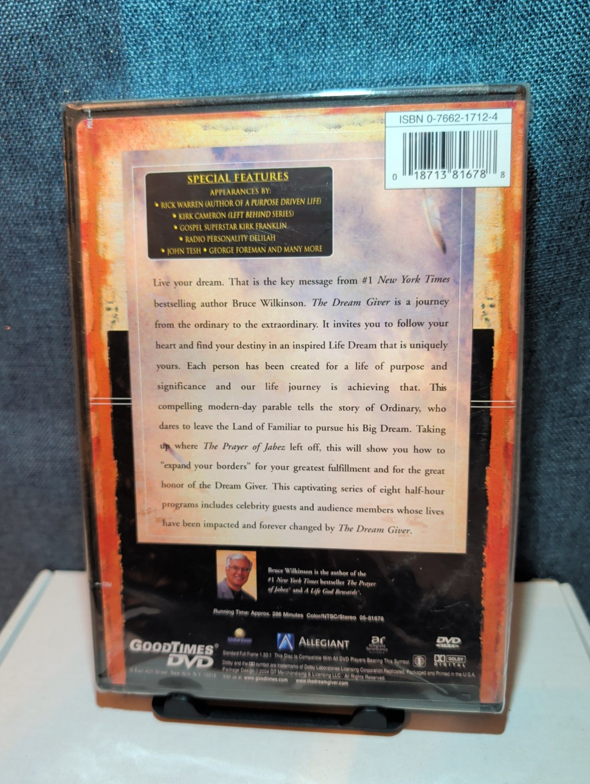 The Dream Giver DVD 2004 Bruce Wilkinson Faith Parable Factory Sealed New