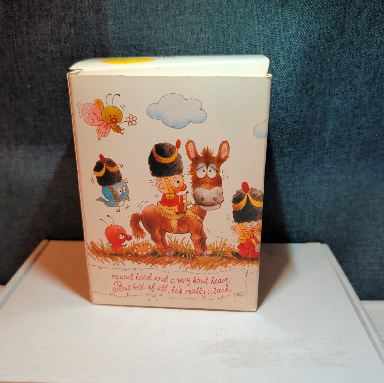 Vintage Avon Humpty Dumpty Ceramic Coin Bank 1982 Hand Painted Novelty Boxed