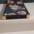 Luxury Trunk Rose Phone Case Gold Rivet Retro Cover