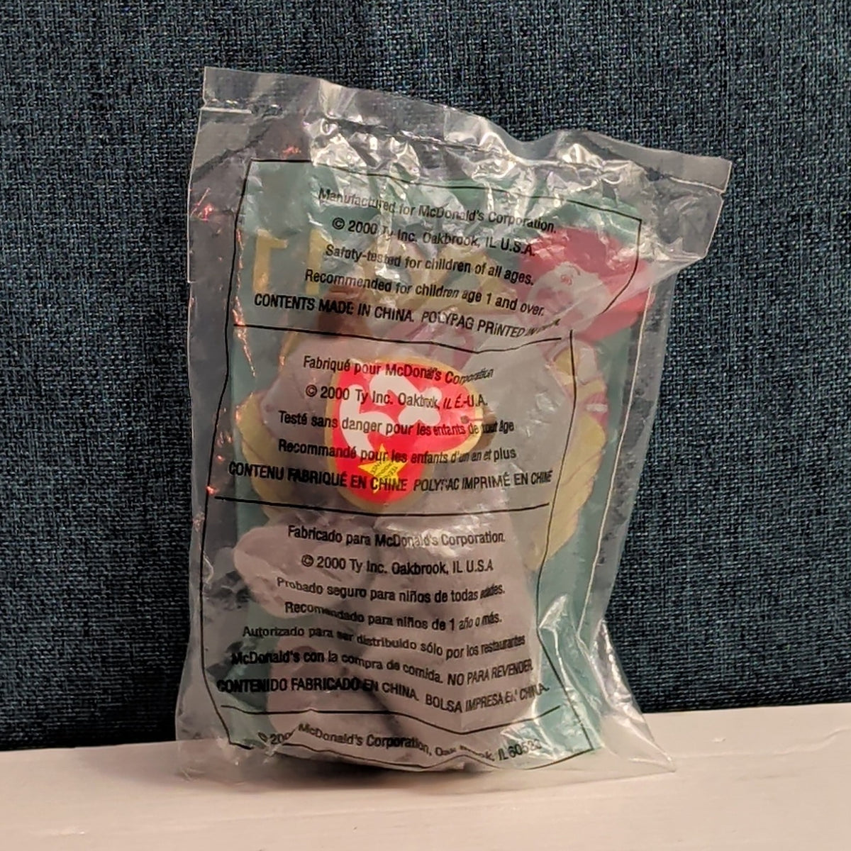 Ty Teenie Beanie Baby Spike Rhinoceros #11 McDonald’s 2000 New in Package Retire