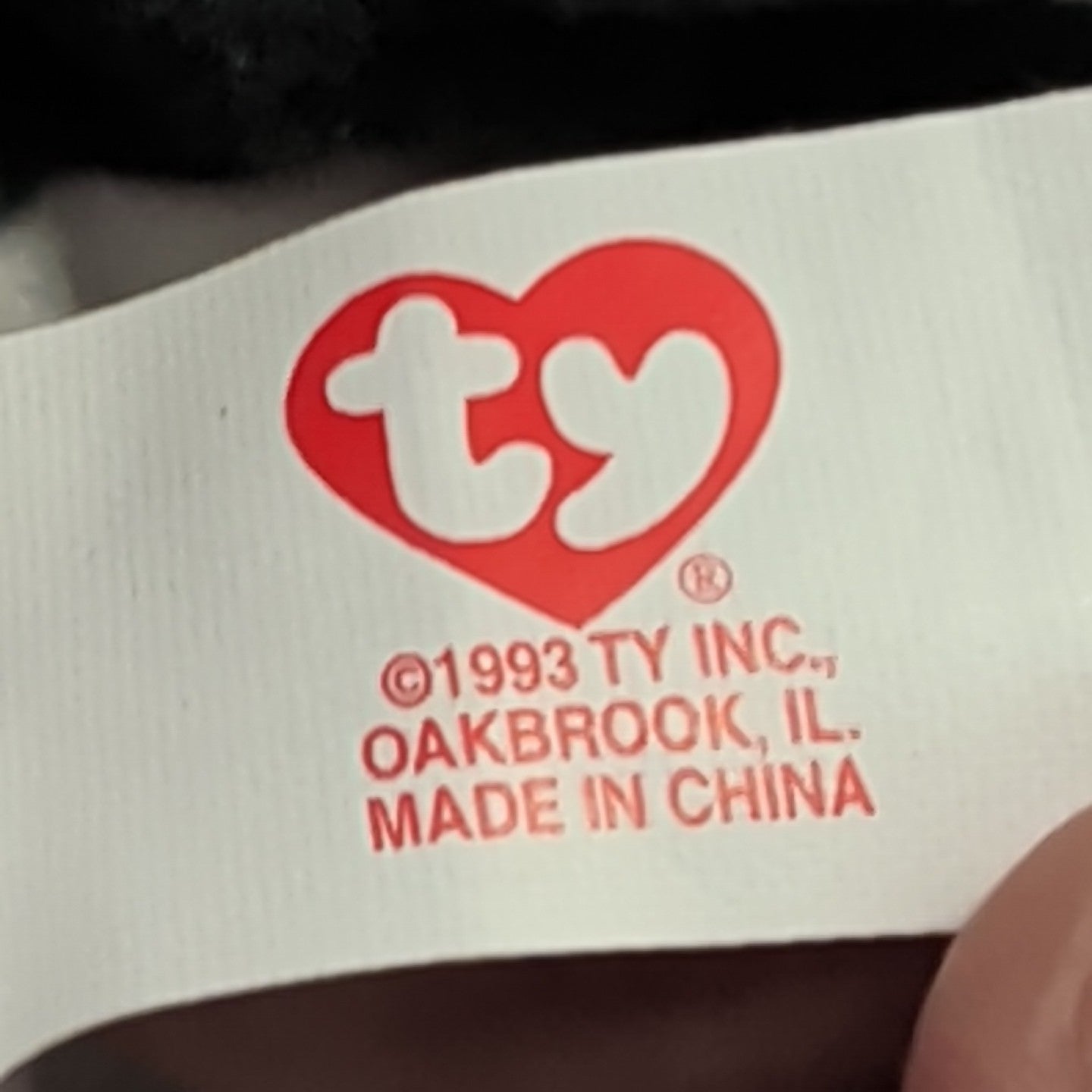 Ty Teenie Beanie Baby Nook the Husky 1999 McDonald's Plush Dog Grey White Tag