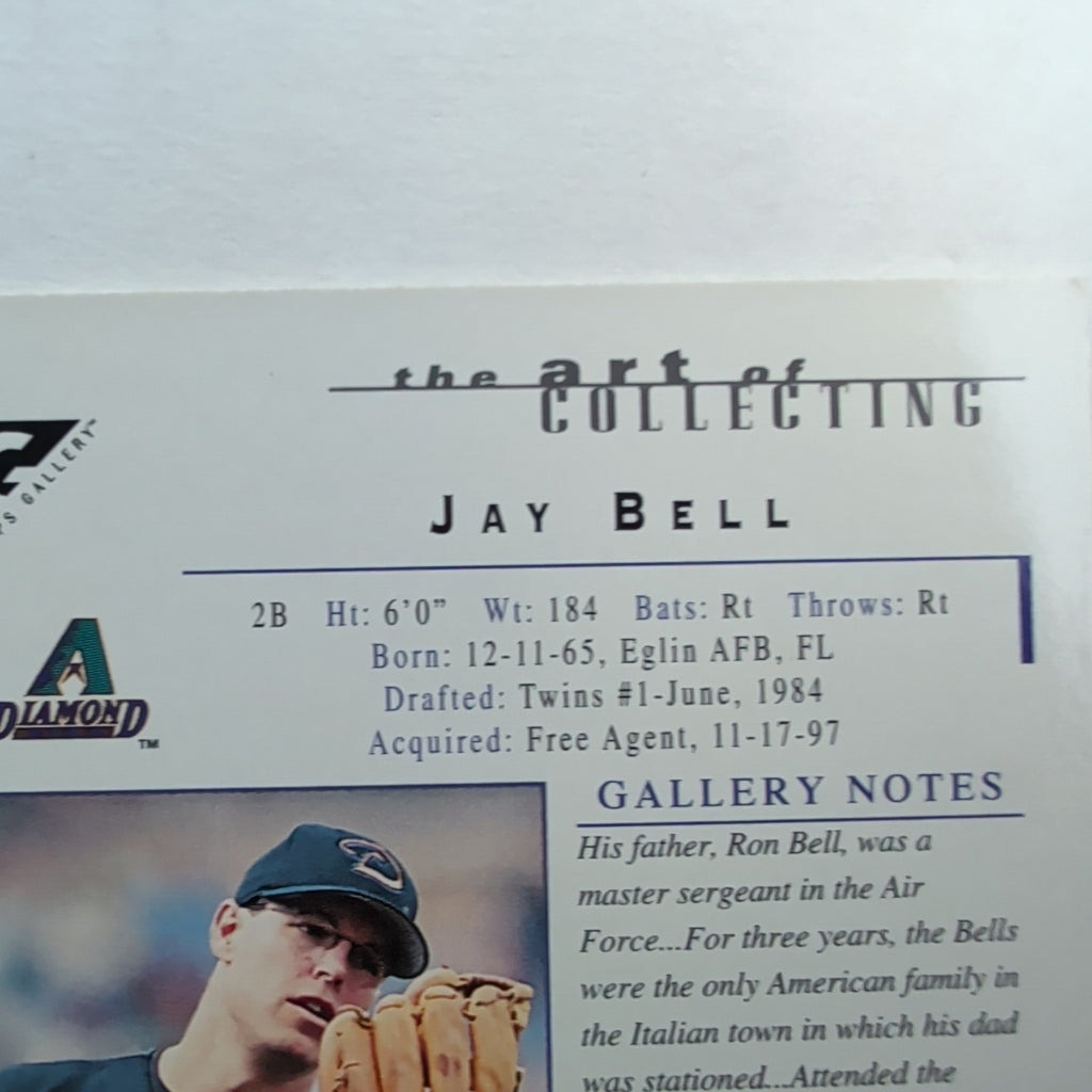 2000 Topps Gallery Jay Bell #3 Arizona Diamondbacks MLB Canvas Base Card