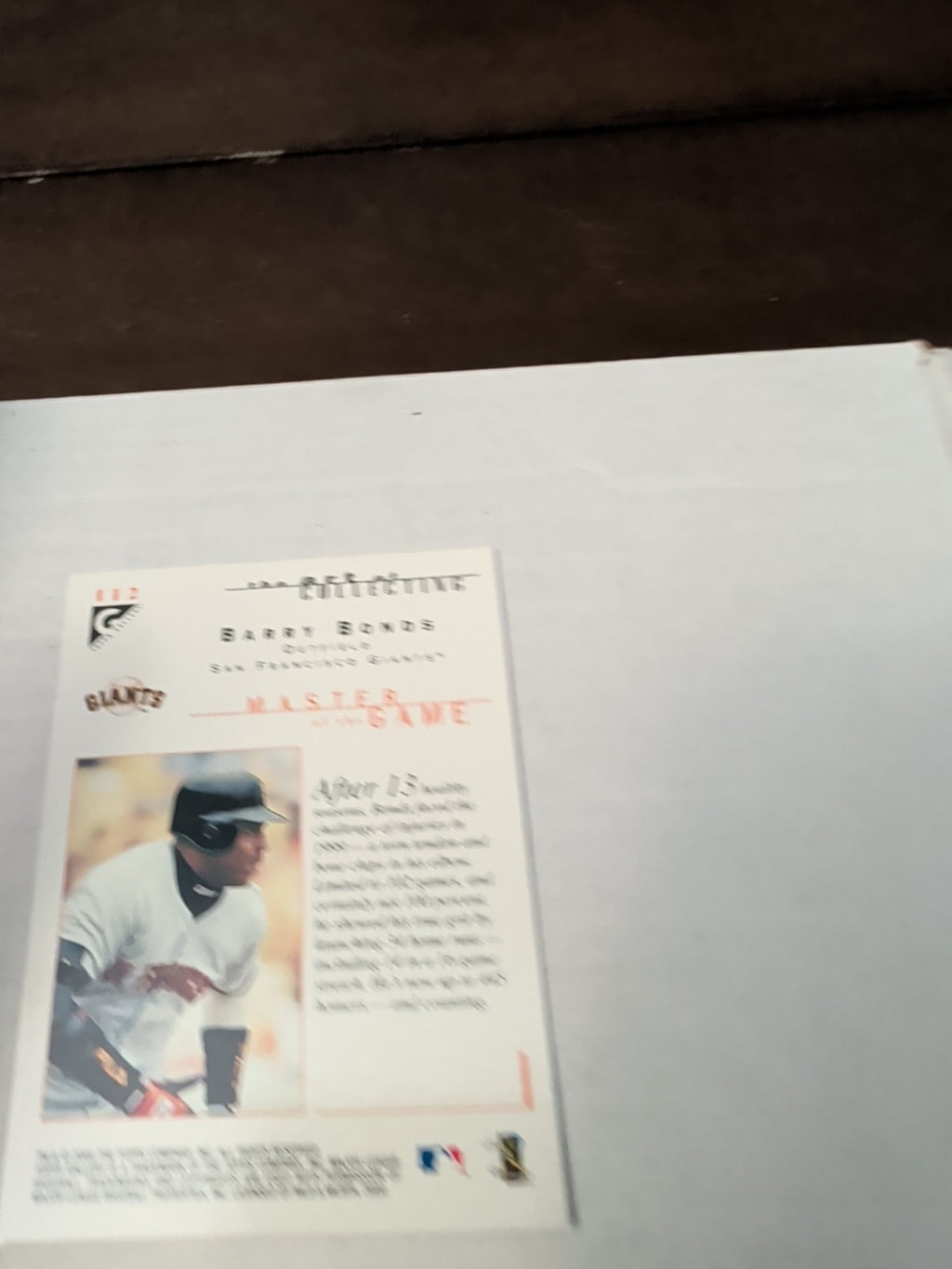 2000 Topps Gallery - Masters of the Game Barry Bonds #112