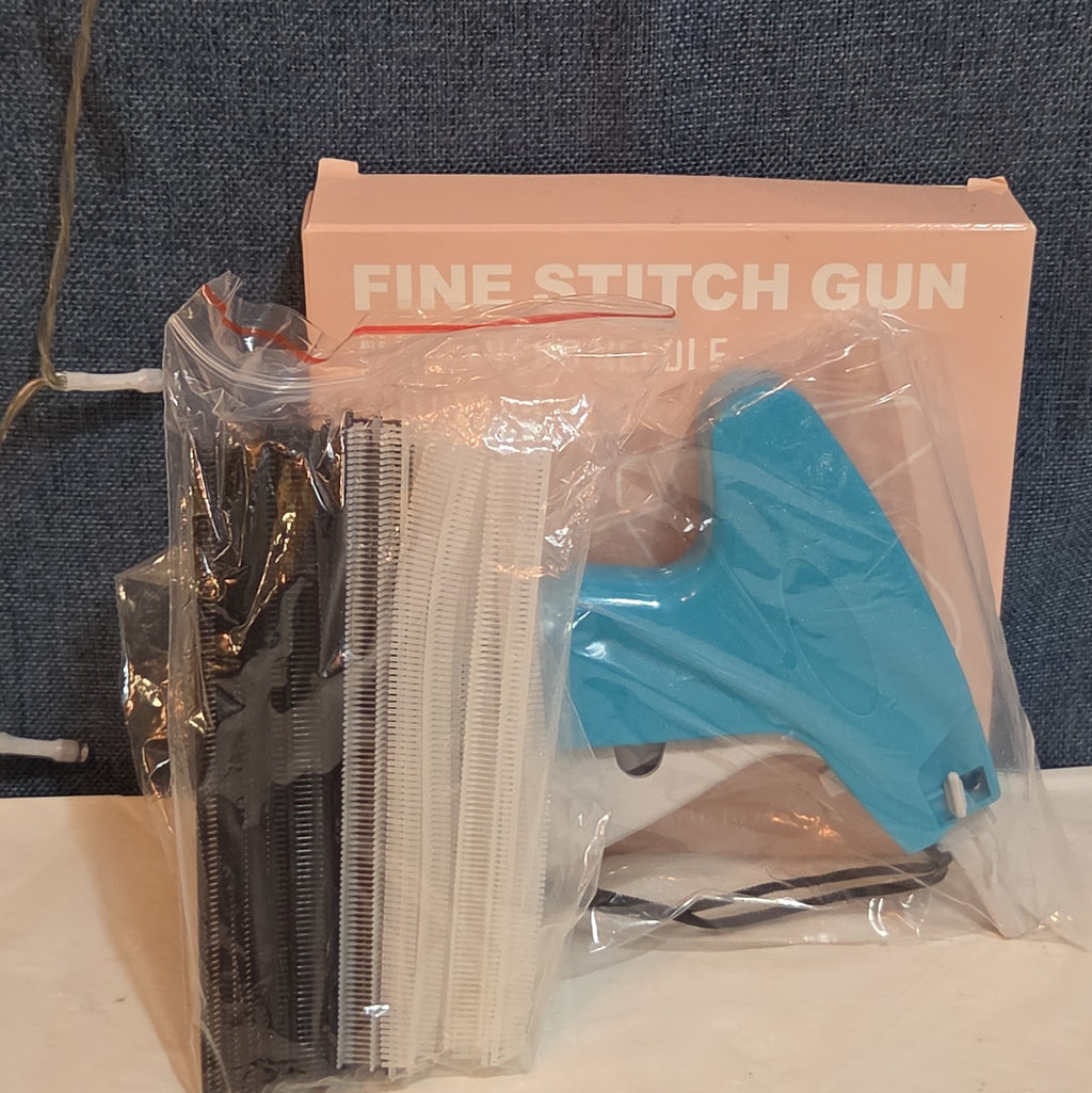 Fine Stitch Tagging Gun Micro Needle Fastener Clothing Tool Blue New OB