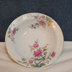 Noritake Peony 5053 China 7.5" Soup Bowl Floral Gold Rim Vintage