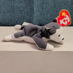 Ty Teenie Beanie Baby Nook the Husky 1999 McDonald's Plush Dog Grey White Tag