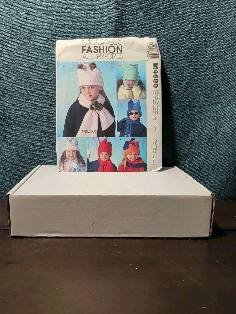 McCall’s M4680 Fleece Accessories Pattern Kids’ Hats Scarves Mittens | Uncut '04