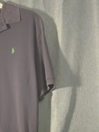 Vintage 90s Polo Ralph Lauren Shirt Men's L Navy Blue Green Pony Logo