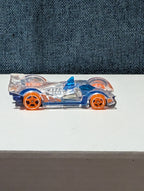 Hot Wheels Hi-Tech Missile | 2014 X-Raycers Clear & Blue | Fast Track Car