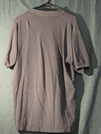 Vintage 90s Polo Ralph Lauren Shirt Men's Large Gray Red Pony Logo Cotton